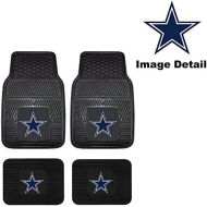 Front & Rear Car Truck SUV Floor Mats Heavy Duty Vinyl - NFL Football - Dallas Cowboys by Fanmats