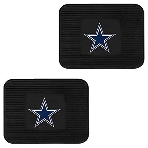  Front & Rear Car Truck SUV Floor Mats Heavy Duty Vinyl - NFL Football - Dallas Cowboys by Fanmats