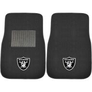 FANMATS 10345 NFL Oakland Raiders 2-Piece Embroidered Car Mat