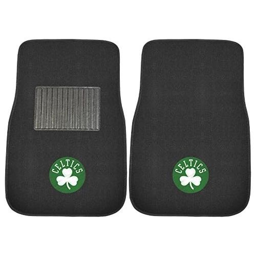  FANMATS 17611 NBA Boston Celtics 2-Piece Embroidered Car Mat