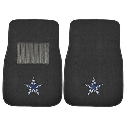  FANMATS 10316 NFL Dallas Cowboys 2-Piece Embroidered Car Mat