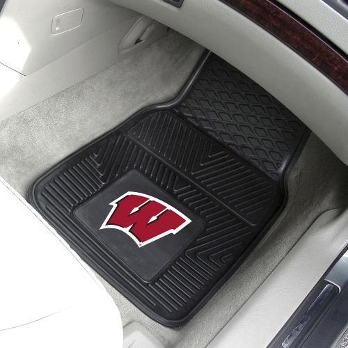  FANMATS NCAA University of Wisconsin Badgers Vinyl Heavy Duty Car Mat