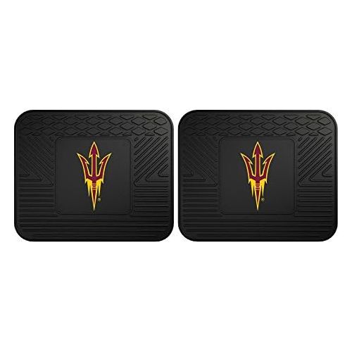  Fanmats 13214 Arizona State University Sun Devils Rear Second Row Vinyl Heavy Duty Utility Mat, (Pack of 2)