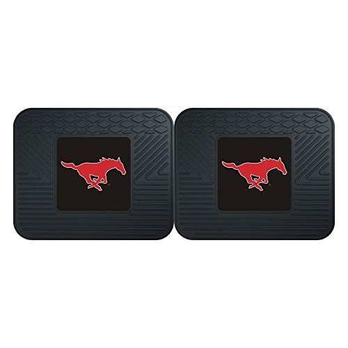  Fanmats 13226 Southern Methodist University Mustangs Rear Second Row Vinyl Heavy Duty Utility Mat, (Pack of 2)