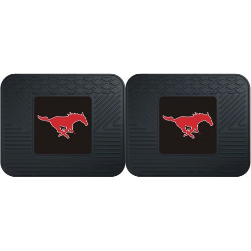  Fanmats 13226 Southern Methodist University Mustangs Rear Second Row Vinyl Heavy Duty Utility Mat, (Pack of 2)