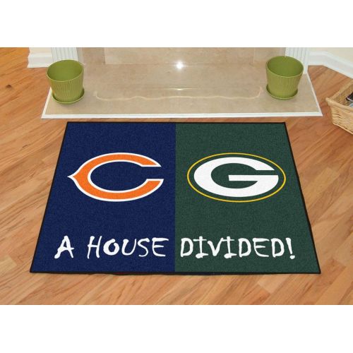  FANMATS NFL House Divided Nylon Face House Divided Rug