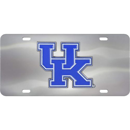  FANMATS NCAA Kentucky Wildcats Die Cast License Platedie Cast License Plate, Chrome, 6X12
