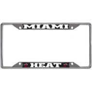 FANMATS 14862 NBA Miami Heat Chrome License Plate Frame