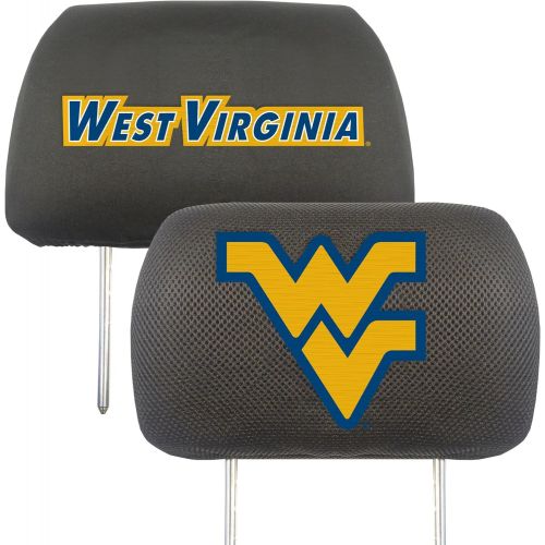  FANMATS NCAA West Virginia University Mountaineers Polyester Head Rest Cover