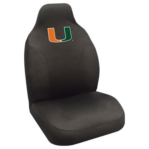  FANMATS NCAA University of Miami Hurricanes Polyester Seat Cover