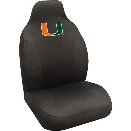  FANMATS NCAA University of Miami Hurricanes Polyester Seat Cover