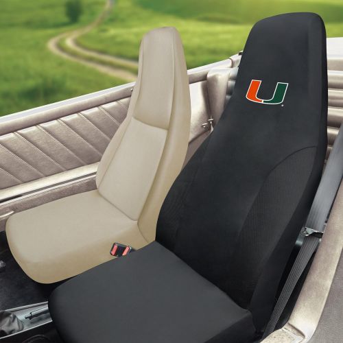  FANMATS NCAA University of Miami Hurricanes Polyester Seat Cover