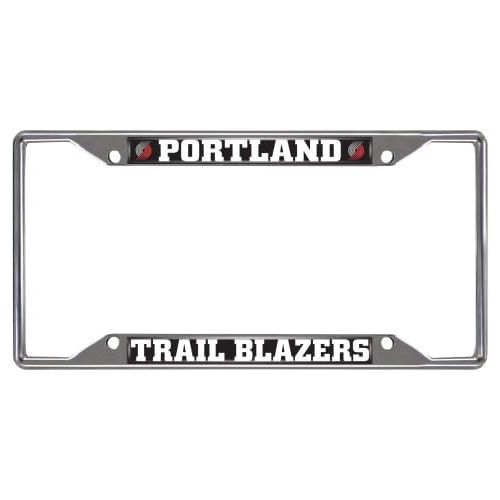  FANMATS NBA Portland Trail Blazers Chrome License Plate Frame