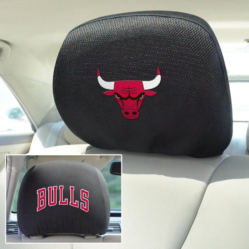  FANMATS 12521 NBA Chicago Bulls Polyester Head Rest Cover