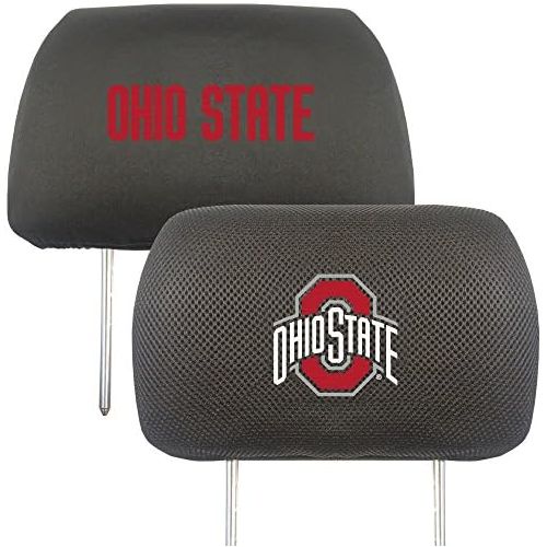  FANMATS 12589 NCAA Ohio State University Buckeyes Polyester Head Rest Cover , 10x13