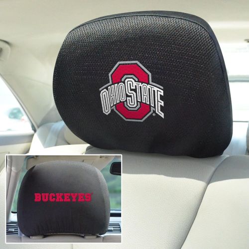  FANMATS 12589 NCAA Ohio State University Buckeyes Polyester Head Rest Cover , 10x13