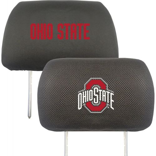  FANMATS 12589 NCAA Ohio State University Buckeyes Polyester Head Rest Cover , 10x13