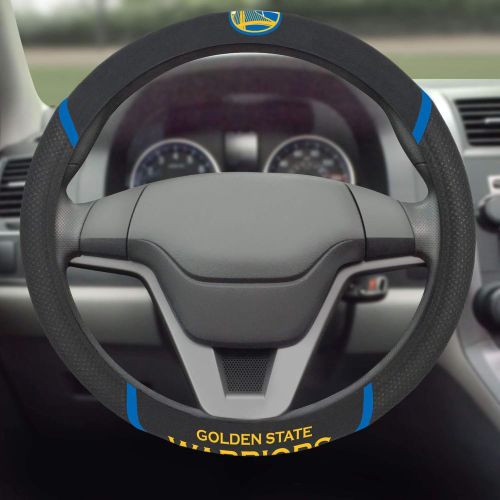  FANMATS 20322 Team Color 15x15 NBA - Golden State Warriors Steering Wheel Cover