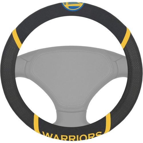  FANMATS 20322 Team Color 15x15 NBA - Golden State Warriors Steering Wheel Cover