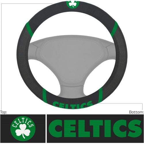  FANMATS 14841 NBA Boston Celtics Polyester Steering Wheel Cover