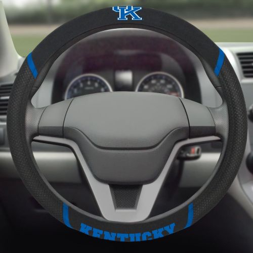  FANMATS NCAA University of Kentucky Wildcats Polyester Steering Wheel Cover