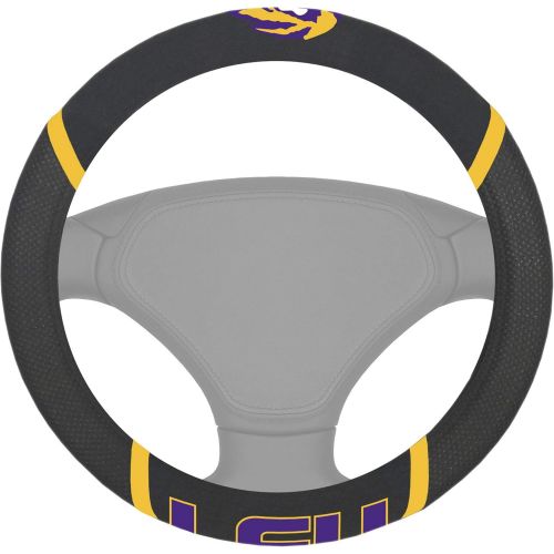  FANMATS NCAA Louisiana State University Tigers Polyester Steering Wheel Cover