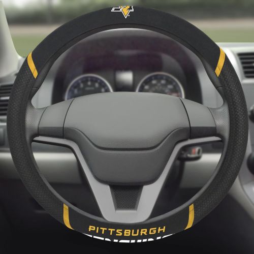  FANMATS 14885 NHL Pittsburgh Penguins Polyester Steering Wheel Cover