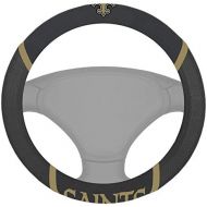 FANMATS 15036 Black Universal 15 Diameter Steering Wheel Cover