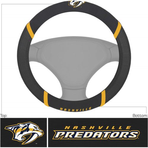  FANMATS NHL Nashville Predators Steering Wheel Coversteering Wheel Cover, Team Colors, One Sized