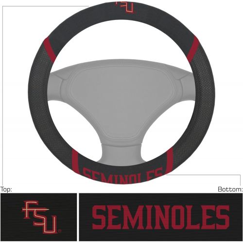  FANMATS NCAA Florida State University Seminoles Polyester Steering Wheel Cover