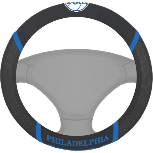  FANMATS NBA Philadelphia 76Ers Steering Wheel Coversteering Wheel Cover, Team Colors, One Sized