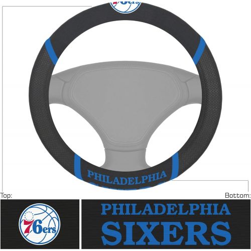  FANMATS NBA Philadelphia 76Ers Steering Wheel Coversteering Wheel Cover, Team Colors, One Sized