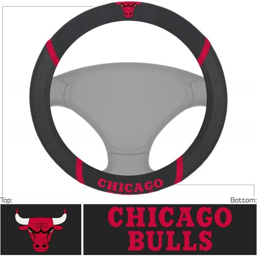  FANMATS 14846 NBA Chicago Bulls Polyester Steering Wheel Cover