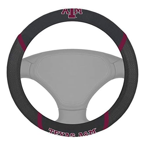  FANMATS 14894 NCAA Texas A&M University Aggies Polyester Steering Wheel Cover