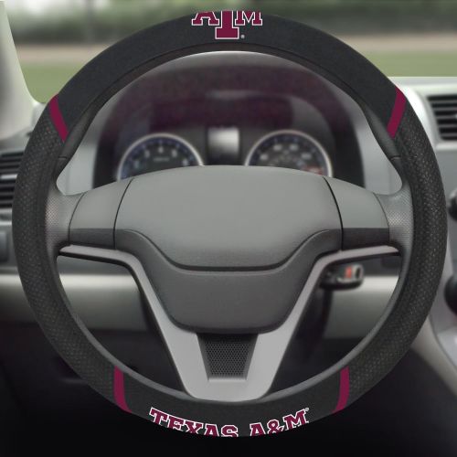  FANMATS 14894 NCAA Texas A&M University Aggies Polyester Steering Wheel Cover