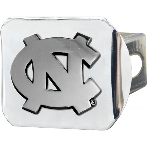  FANMATS 15052 NCAA UNC University of North Carolina - Chapel Hill Tar Heels Chrome Hitch Cover