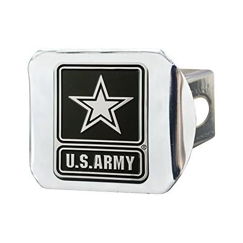  Fanmats Military U.S. Army Hitch Cover, 4 1/2 x 3 3/8/Small, Black