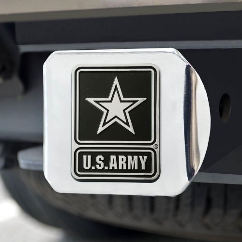  Fanmats Military U.S. Army Hitch Cover, 4 1/2 x 3 3/8/Small, Black