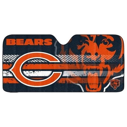  Hall of Fame Memorabilia Chicago Bears Auto Sun Shade - 59x27