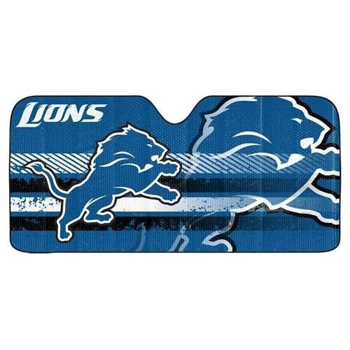  Hall of Fame Memorabilia Detroit Lions Auto Sun Shade - 59x27