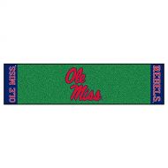 FANMATS NCAA University of Mississippi - Ole Miss Rebels Nylon Face Putting Green Mat