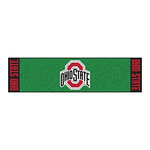  FANMATS NCAA Ohio State University Buckeyes Nylon Face Putting Green Mat