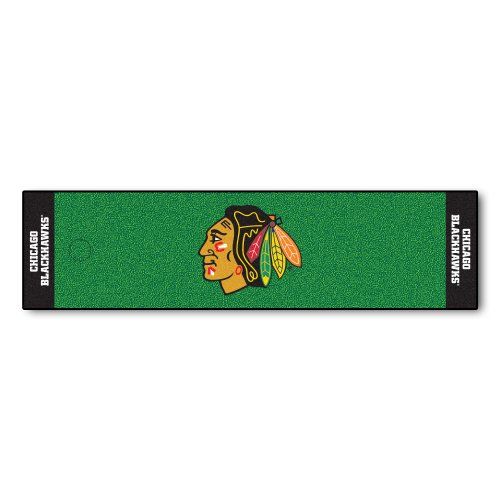  FANMATS NHL Chicago Blackhawks Nylon Face Putting Green Mat