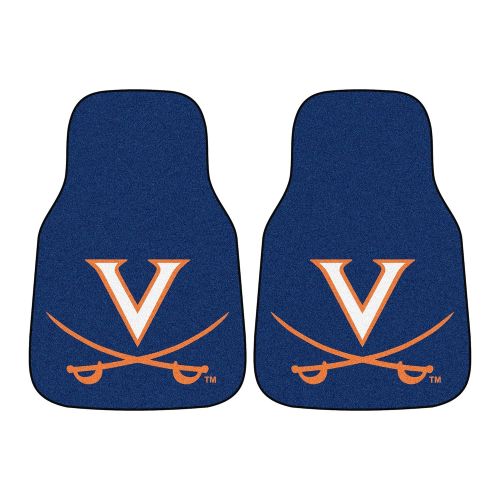  Fanmats FANMATS NCAA University of Virginia Cavaliers Nylon Face Carpet Car Mat