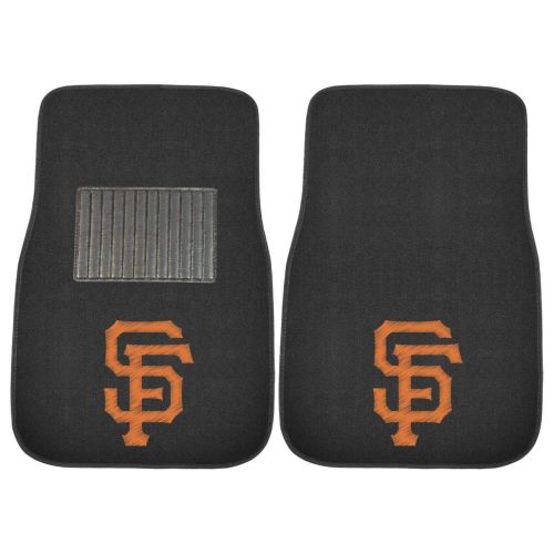  Fanmats FANMATS 20576 Team Color 17x25.5 MLB - San Francisco Giants 2-pc Embroidered Car Mats