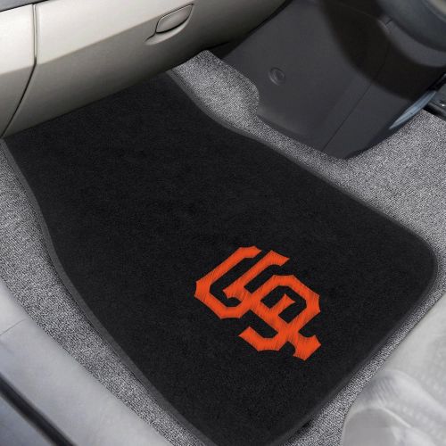  Fanmats FANMATS 20576 Team Color 17x25.5 MLB - San Francisco Giants 2-pc Embroidered Car Mats