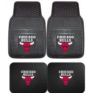 Fanmats A Set of 4 NBA Universal Fit Front and Rear All-Weather Floor Mats - Chicago Bulls