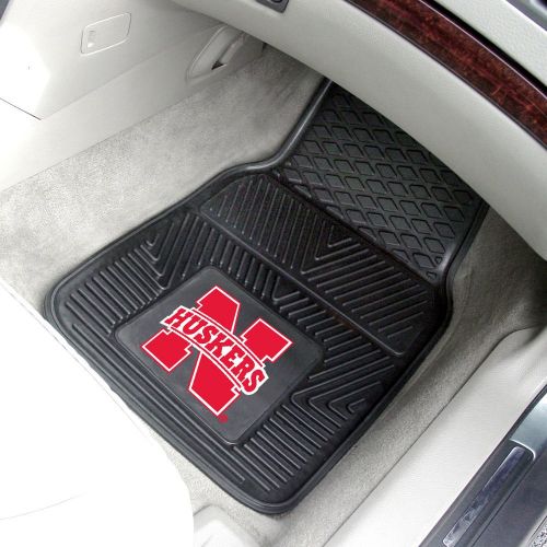  Fanmats University of Nebraska 2-pc Vinyl Car Mat Set/17x27