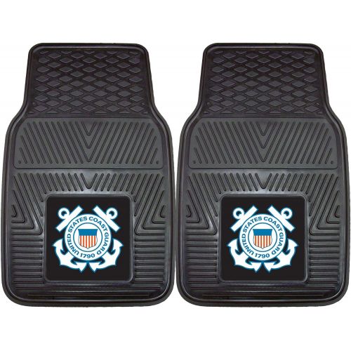  Fanmats Military Coast Guard Vinyl Heavy Duty Car Mat - 2 Piece