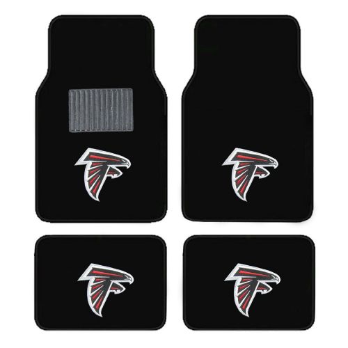  Fanmats Atlanta Falcons Embroidered Logo Carpet Floor Mats. Wow Logo on All 4 Mats.